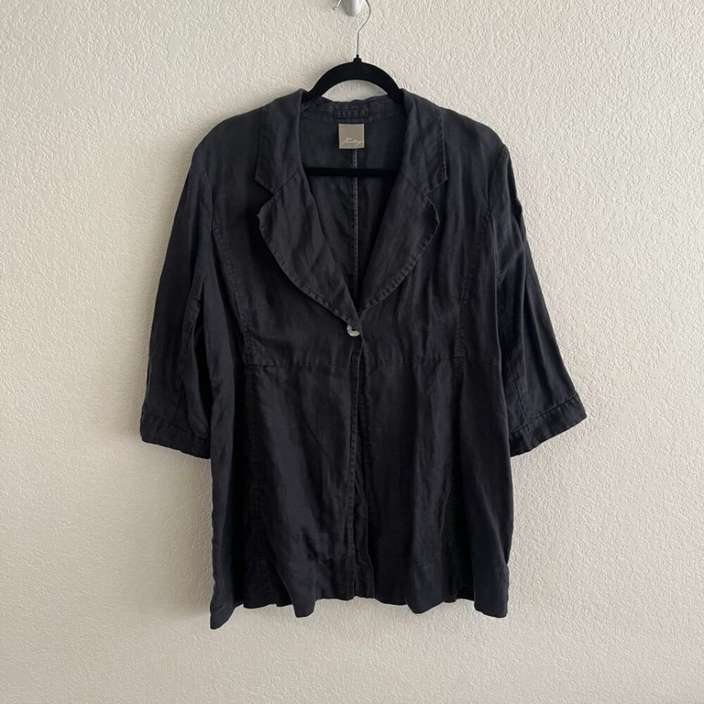 Poetry Lagenlook Summer Linen Jacket
